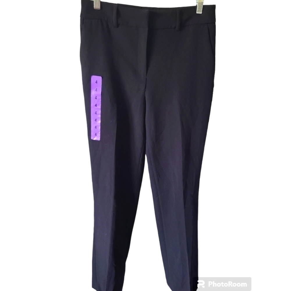 HILARY RADLEY Black Dress Pants Size 4 NWT